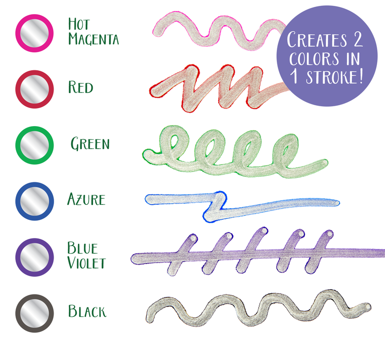 Signature Metallic Outline Markers & Canvas Set